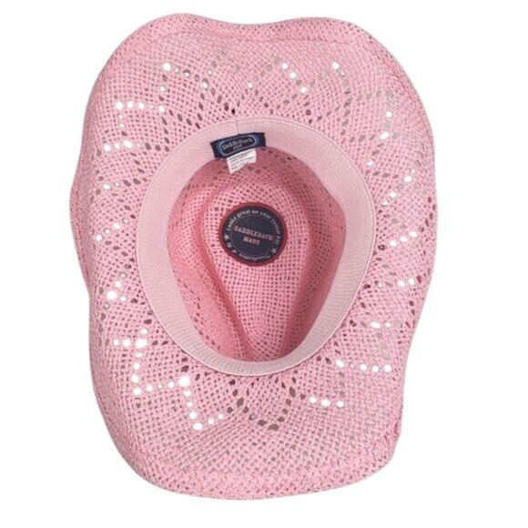 Pink Beaded Cowboy Hat Shapeable Brim Paper - Picture 4 of 4